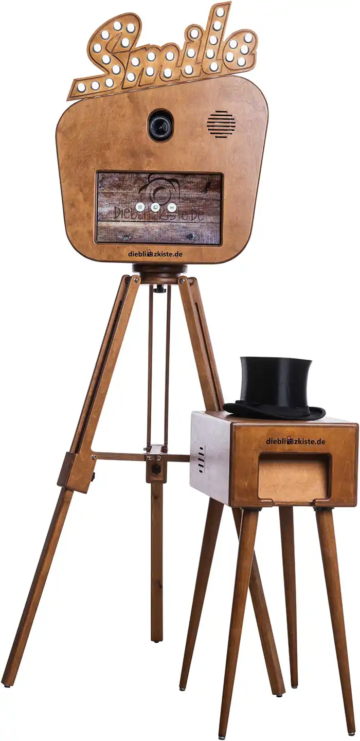 Fotobox mit Holzoptik